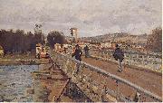 Alfred Sisley Footbridge at Argenteuil, painting